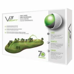 TaylorMade V3 Soft Golf Balls -Putter Sales 2019v3softgolfballswhite3