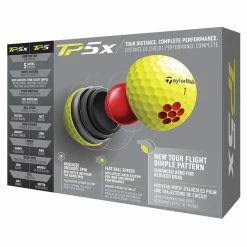 TaylorMade TP5x Golf Balls -Putter Sales 2021tp5xballsyellow3