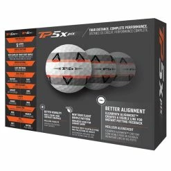 TaylorMade TP5x Pix 2.0 Golf Balls -Putter Sales 2021tp5xpix20golfballswhite3