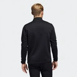 Adidas DWR 1/4 Zip Golf Sweater -Putter Sales Adidas AW22 DWR Quarter Zip Left Chest HM8280 SWADI322 Black Model 2