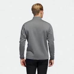 Adidas DWR 1/4 Zip Golf Sweater -Putter Sales Adidas AW22 DWR Quarter Zip Left Chest HM8281 SWADI324 Grey Four Model 3