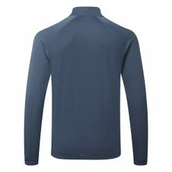 Adidas Statement 1/4 Zip Golf Sweater 11 Adidas Statement 1/4 Zip Golf Sweater -Putter Sales Adidas AW22 Fleece Quarter Zip Pullover HT1322 SWADI313 Crew Navy Back