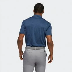 Adidas Texture Stripe Golf Polo Shirt -Putter Sales Adidas AW22 Texture Stripe Polo Shirt HM8261 SHADI686 Collegiate Navy Crew Navy Model 3