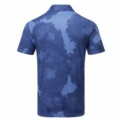 Adidas Flower Mesh Golf Polo Shirt -Putter Sales Adidas SS23 Flower Mesh Polo HS1128 SHADI716 S Blue Fusion Collegiate Navy Back