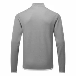 Adidas Microdot 1/4 Zip Golf Sweater -Putter Sales Adidas SS23 Microdot Quarter Zip Sweater IA4763 SWADI341 S White Grey Three Back