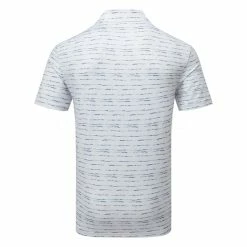 Adidas Stripe Zipper Golf Polo Shirt 5 Adidas Stripe Zipper Golf Polo Shirt -Putter Sales Adidas SS23 Stripe Zipper Polo IC1346 SHADI722 S White Collegiate Navy Back