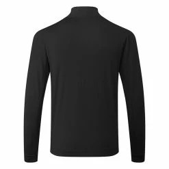 Adidas Elevated 1/4 Zip Golf Sweater -Putter Sales Adidas Elevated 1 4 Zip Golf Sweater Black IB6115 Back