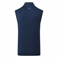 Adidas Elevated 1/4 Zip Golf Vest -Putter Sales Adidas Elevated 1 4 Zip Golf Vest Collegiate Navy IB4541 Back
