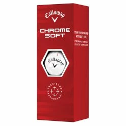Callaway Chrome Soft Golf Balls -Putter Sales Callaway 2022 Chrome Soft Golf Balls White 4