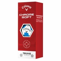 Callaway Chrome Soft Truvis Golf Balls 7 Callaway Chrome Soft Truvis Golf Balls -Putter Sales Callaway 2022 Chrome Soft Truvis Golf Balls White Blue Yellow 4