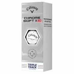 Callaway Chrome Soft X LS Triple Track Golf Balls 7 Callaway Chrome Soft X LS Triple Track Golf Balls -Putter Sales Callaway 2022 Chrome Soft X LS Triple Track Golf Balls White 4