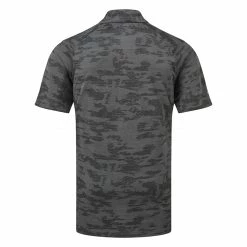 Callaway Digital Camo Jacquard Golf Polo Shirt -Putter Sales Callaway AW22 Digital Camo Jacquard Polo Shirt CGKFC037 003 SHCAL235 XXL Black Heather Back