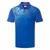Callaway X-Series Asymmetric Street Mural Print Golf Polo Shirt