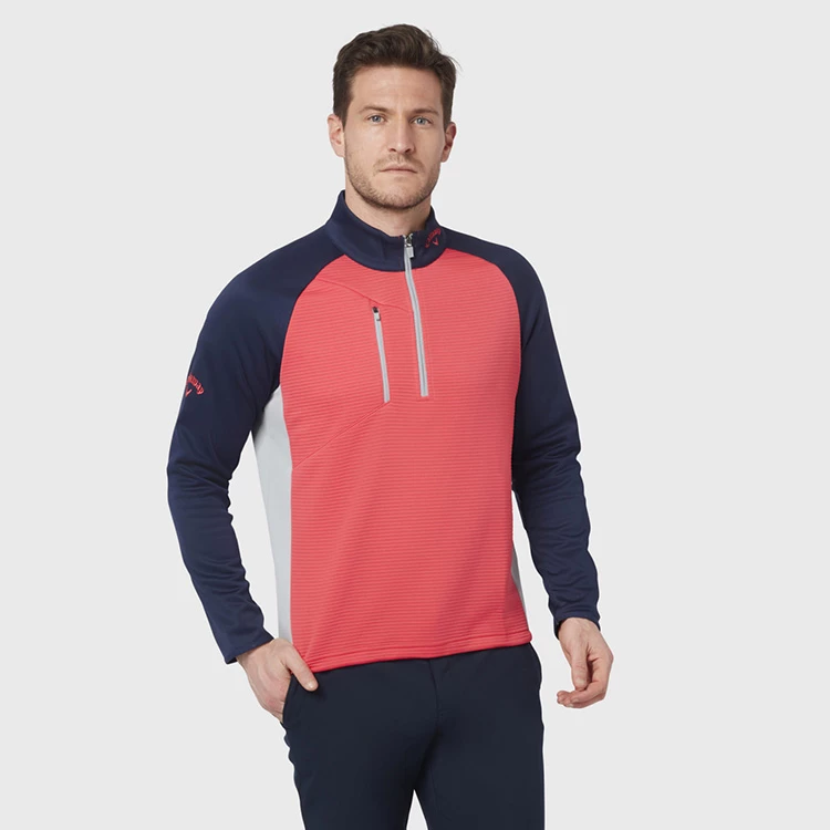 Callaway Blocked Ottoman Fleece 1/4 Zip Golf Sweater 4 Callaway Blocked Ottoman Fleece 1/4 Zip Golf Sweater - Image 4