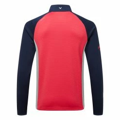 Callaway Blocked Ottoman Fleece 1/4 Zip Golf Sweater 8 Callaway Blocked Ottoman Fleece 1/4 Zip Golf Sweater -Putter Sales Callaway SS22 Blocked Ottoman Fleece 1 4 Zip Sweater Teaberry CGKFB0S3 678 SWCAL077 back