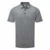 Callaway Soft Touch Micro Print Golf Polo Shirt Caviar