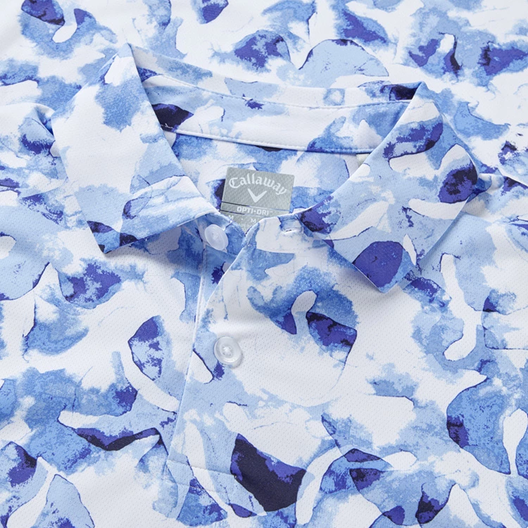 Callaway Tye Dye Leaf Golf Polo Shirt 2 Callaway Tye Dye Leaf Golf Polo Shirt - Image 2