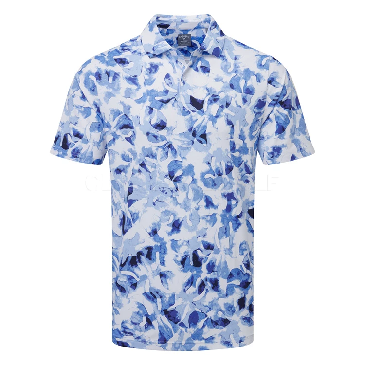 Callaway Tye Dye Leaf Golf Polo Shirt 1 Callaway Tye Dye Leaf Golf Polo Shirt
