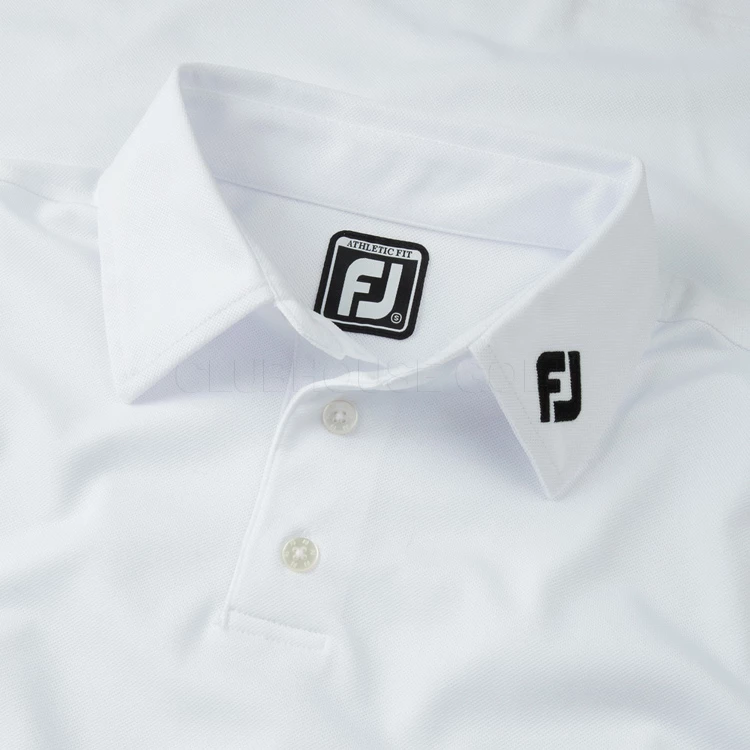 FootJoy Stretch Pique Solid Golf Polo Shirt 2 FootJoy Stretch Pique Solid Golf Polo Shirt - Image 2