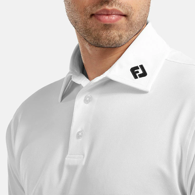 FootJoy Stretch Pique Solid Golf Polo Shirt 5 FootJoy Stretch Pique Solid Golf Polo Shirt - Image 5