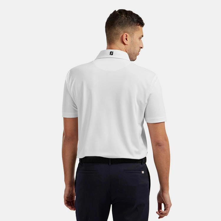 FootJoy Stretch Pique Solid Golf Polo Shirt 6 FootJoy Stretch Pique Solid Golf Polo Shirt - Image 6
