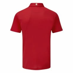 FootJoy Stretch Pique Solid Golf Polo Shirt 8 FootJoy Stretch Pique Solid Golf Polo Shirt -Putter Sales FOOTJOY PERF SS SHIRT ATH RED BACK