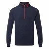 FootJoy Diamond Jacquard Chill-Out 1/4 Zip Golf Pullover