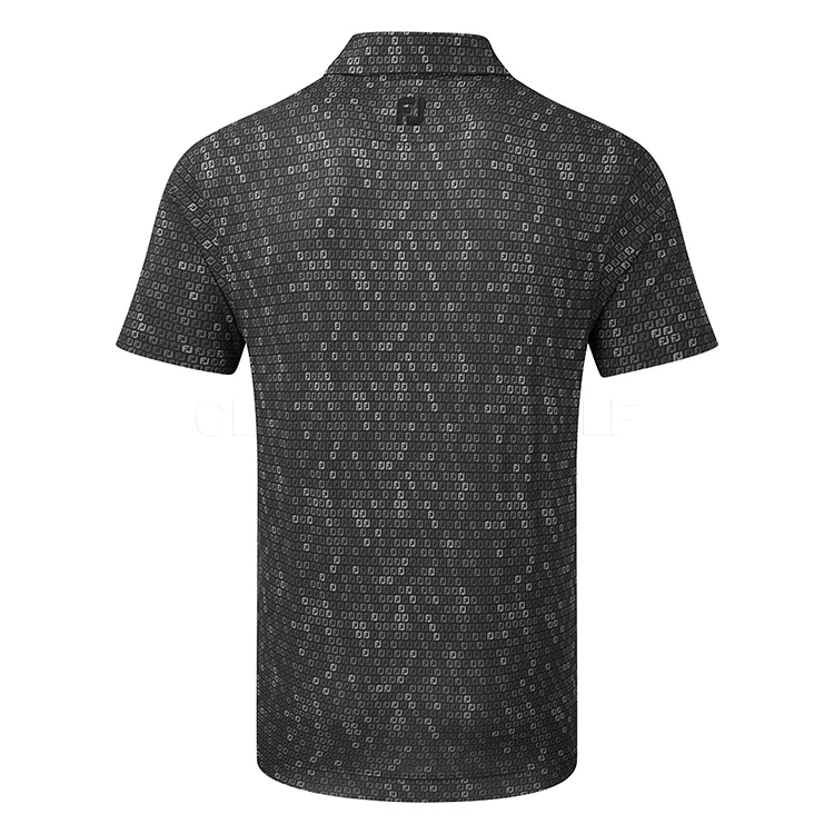 FootJoy Digital Camo FJ Print Lisle Golf Polo Shirt 3 FootJoy Digital Camo FJ Print Lisle Golf Polo Shirt - Image 3