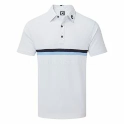 FootJoy Double Chest Band Pique Golf Polo Shirt