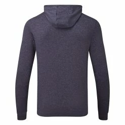FootJoy Lightweight Golf Hoodie 8 FootJoy Lightweight Golf Hoodie -Putter Sales FootJoy SS22 Lightweight Golf Hoodie Heather Navy 88448 Back