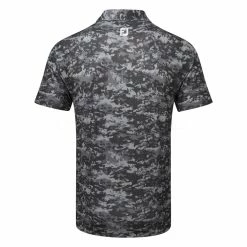 FootJoy Cloud Camo Lisle Golf Polo Shirt 5 FootJoy Cloud Camo Lisle Golf Polo Shirt -Putter Sales FootJoy SS23 Cloud Camo Lisle Polo Shirt 80003 SHFOO237 S Black Back