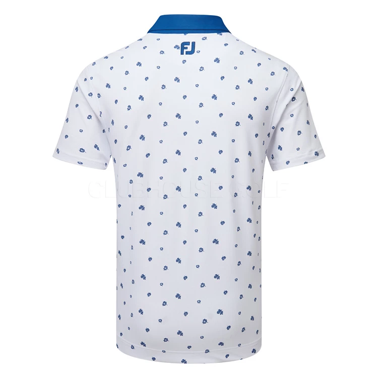 FootJoy Scattered Floral Pique Golf Polo Shirt 3 FootJoy Scattered Floral Pique Golf Polo Shirt - Image 3