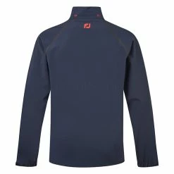 FootJoy HydroTour Waterproof Golf Jacket -Putter Sales FootJoy AW21 HydroTour Waterproof Jacket 87972 Code WJFOO085 M Navy Black Bright Red Back