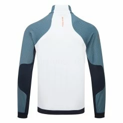 Galvingreen Galvin Green Donald Insula Golf Jacket -Putter Sales Galvin Green AW22 Donald Sweater Jacket G134513 SWGAL379 White Navy Orange Back
