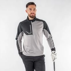 Galvingreen Galvin Green Daxton Insula Golf Pullover 12 Galvingreen Galvin Green Daxton Insula Golf Pullover -Putter Sales Galvin Green AW22 DAXTON G124270 SHARKSKIN BLACK WHITE model 1