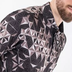 Galvingreen Galvin Green Makai Golf Polo Shirt -Putter Sales Galvin Green AW22 Makai Polo Shirt G136077 SHGAL566 L Black Sharkskin White Model 2