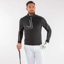 Galvingreen Galvin Green Daxton Insula Golf Pullover -Putter Sales Galvin Green SS22 Daxton Insula Half Zip Pullover G124271 Code SWGAL355 M Black Granite Grey White Model 1