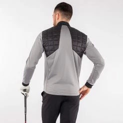 Galvingreen Galvin Green Damian Insula Golf Jacket 11 Galvingreen Galvin Green Damian Insula Golf Jacket -Putter Sales Galvin Green SS22 Damian Full Zip Insula Sweater G124107 Code SWGAL348 M Sharkskin Black Model 3