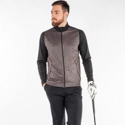 Galvingreen Galvin Green Dane Insula Golf Jacket -Putter Sales Galvin Green SS22 Dane Insula Full Zip Jacket G125077 Code SWGAL359 M Sharkskin Black Model 1