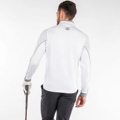 Galvingreen Galvin Green Daxton Insula Golf Pullover -Putter Sales Galvin Green SS22 Daxton Insula Half Zip Pullover G124201 Code SWGAL350 M White Cool Grey Sharkskin Model 2
