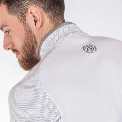Galvingreen Galvin Green Daxton Insula Golf Pullover -Putter Sales Galvin Green SS22 Daxton Insula Half Zip Pullover G124201 Code SWGAL350 M White Cool Grey Sharkskin Model 3