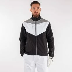 Galvingreen Galvin Green Armstrong Waterproof Golf Jacket -Putter Sales Galvin Green SS22 Armstrong Waterproof Jacket G120217 Code WJGAL420 M Black White Sharkskin Model 1