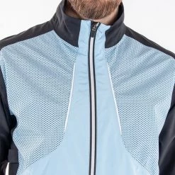 Galvingreen Galvin Green Albert Waterproof Golf Jacket -Putter Sales Galvin Green SS22 Albert Waterproof Jacket G130067 WJGAL430 Blue bell Black White Model 2