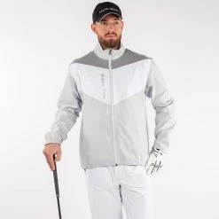 Galvingreen Galvin Green Armstrong Waterproof Golf Jacket 9 Galvingreen Galvin Green Armstrong Waterproof Golf Jacket -Putter Sales Galvin Green SS22 Armstrong Waterproof Jacket G120207 Code WJGAL419 M Grey White Model 1