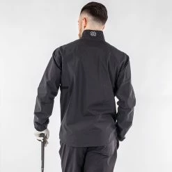 Galvingreen Galvin Green Armstrong Waterproof Golf Jacket -Putter Sales Galvin Green SS22 Armstrong Waterproof Jacket G120277 WJGAL433 Black Sharkskin Model 3