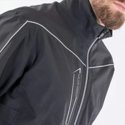 Galvingreen Galvin Green Armstrong Waterproof Golf Jacket -Putter Sales Galvin Green SS22 Armstrong Waterproof Jacket G120277 WJGAL433 Black Sharkskin Model 6