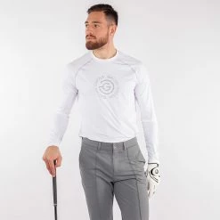 Galvingreen Galvin Green Enzo Golf Base Layer -Putter Sales Galvin Green SS22 Enzo Thermal Base Layer G128601 Code BLGAL049 M White Cool Grey Model 1