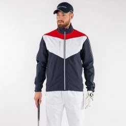 Galvingreen Galvin Green Armstrong Waterproof Golf Jacket 9 Galvingreen Galvin Green Armstrong Waterproof Golf Jacket -Putter Sales Galvin Green SS22 Galvin Green SS22 Armstrong Waterproof Jacket G120232 Code WJGAL421 M Navy White Red Model 1