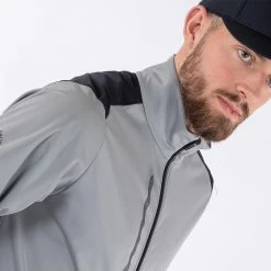 Galvingreen Galvin Green Lyle Interface-1 Golf Wind Jacket -Putter Sales Galvin Green SS22 Lyle Full Zip Windproof Jacket G122177 Code WTGAL190 M Sharkskin Black Model 2