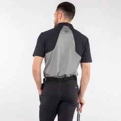 Galvingreen Galvin Green Massimo Golf Polo Shirt -Putter Sales Galvin Green SS22 Massimo Polo Shirt G127307 Code SHGAL555 M Sharkskin Black Model 3